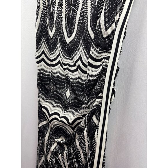 Women’s Tracy Reese Size 10 Black & White Geometric Pattern Tank Dress with a B& - Picture 5 of 7